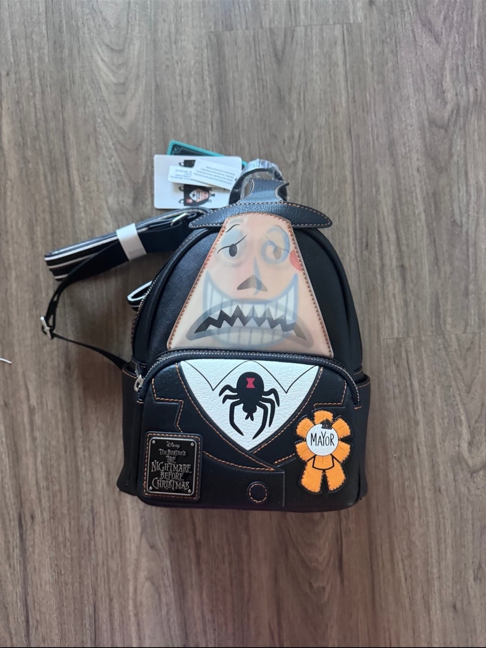 Loungefly The Nightmare Before Christmas Mayor Mini Backpack - Black/Orange new